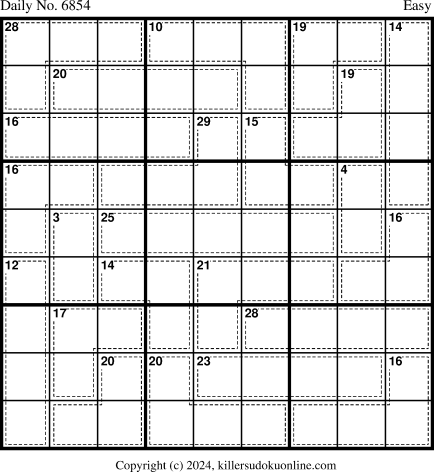 Killer Sudoku for 9/23/2024