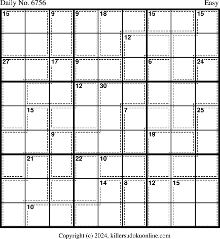 Killer Sudoku for 6/17/2024