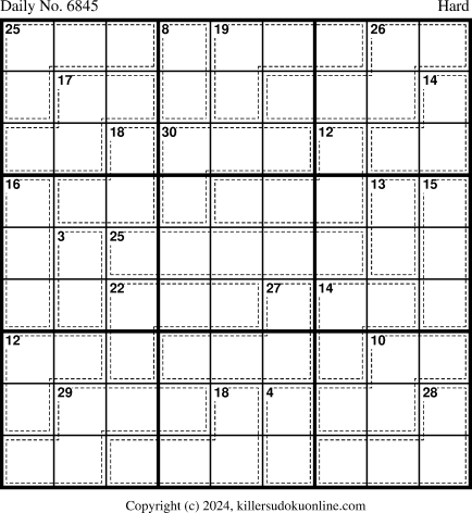 Killer Sudoku for 9/14/2024