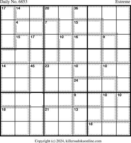 Killer Sudoku for 9/22/2024