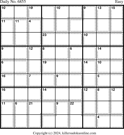 Killer Sudoku for 9/24/2024