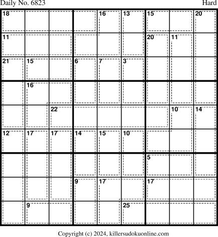 Killer Sudoku for 8/23/2024