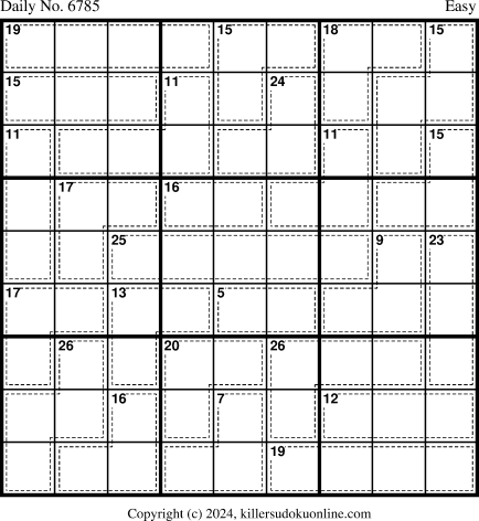 Killer Sudoku for 7/16/2024