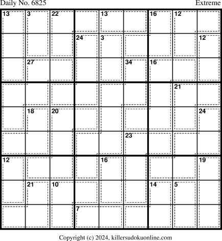 Killer Sudoku for 8/25/2024