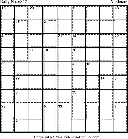 Killer Sudoku for 9/26/2024