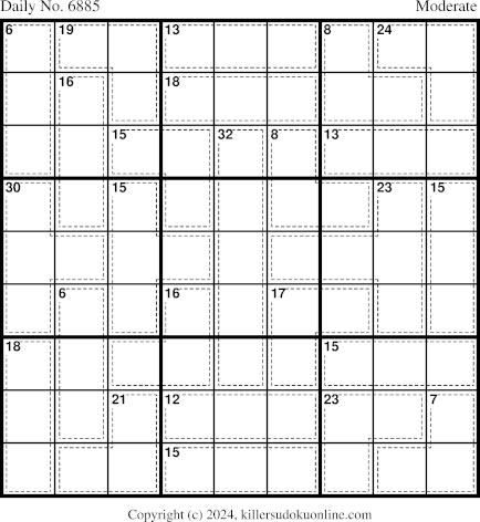 Killer Sudoku for 10/24/2024
