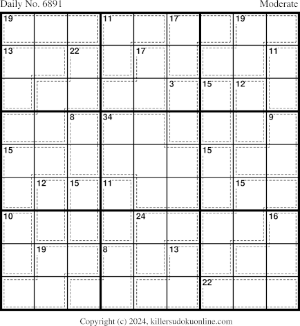 Killer Sudoku for 10/30/2024
