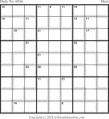 Killer Sudoku for 12/14/2024