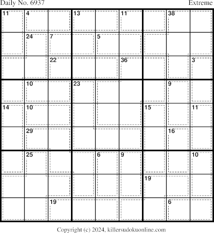 Killer Sudoku for 12/15/2024