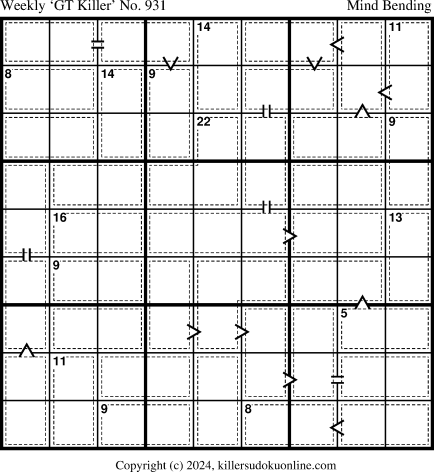 Killer Sudoku for 2/12/2024