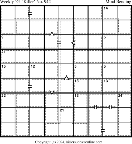 Killer Sudoku for 4/29/2024