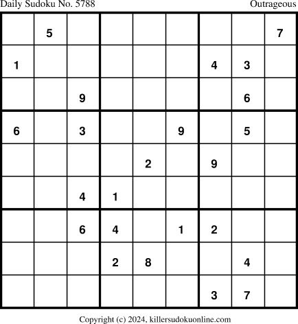 Killer Sudoku for 1/7/2024