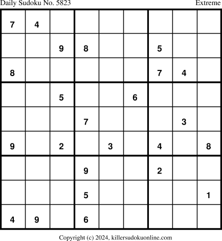 Killer Sudoku for 2/11/2024