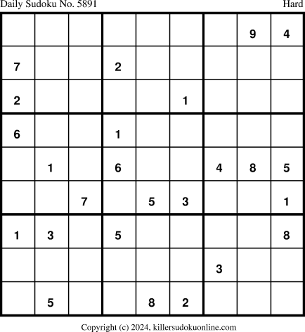 Killer Sudoku for 4/19/2024