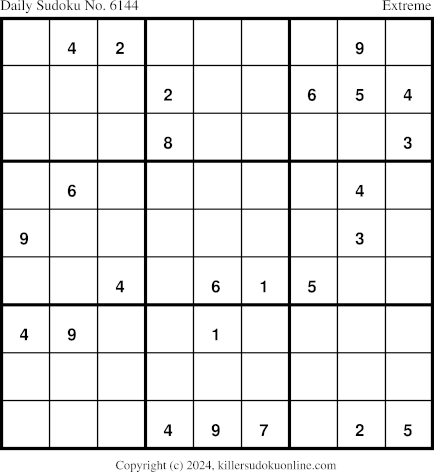 Killer Sudoku for 12/28/2024