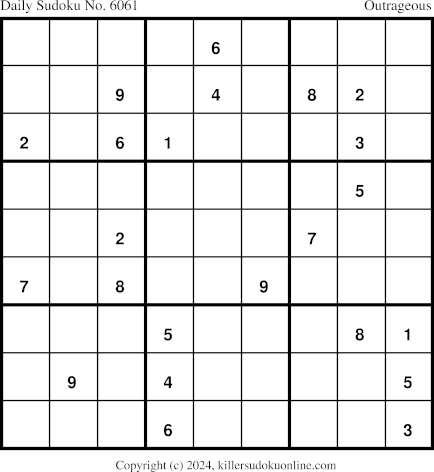 Killer Sudoku for 10/6/2024