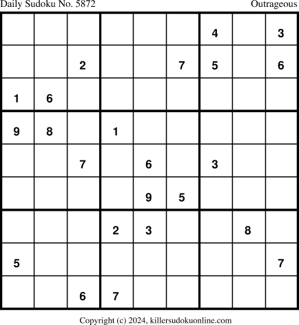 Killer Sudoku for 3/31/2024