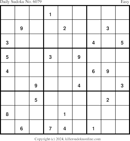 Killer Sudoku for 10/24/2024