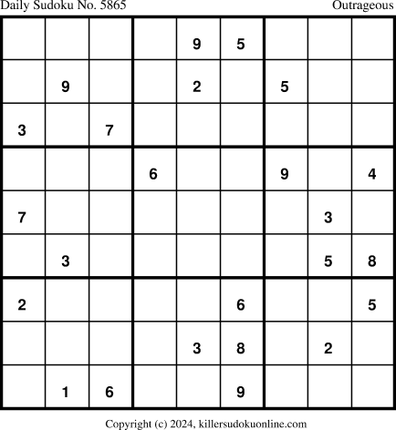 Killer Sudoku for 3/24/2024