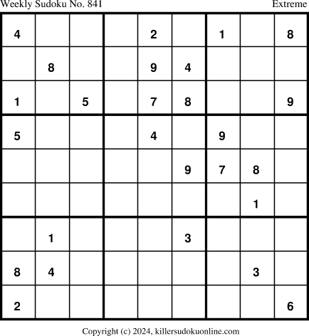 Killer Sudoku for 4/15/2024
