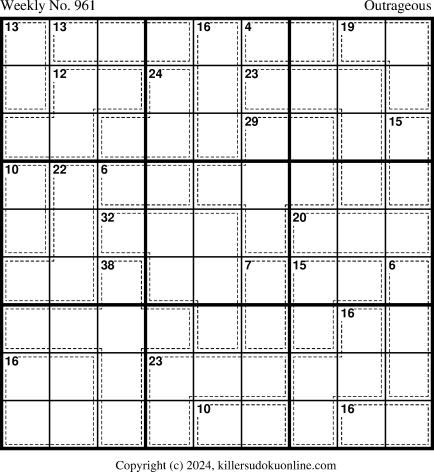 Killer Sudoku for 6/3/2024