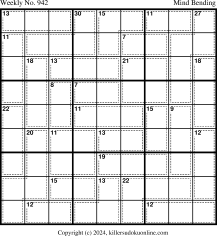 Killer Sudoku for 1/22/2024