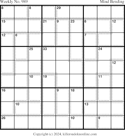 Killer Sudoku for 12/16/2024