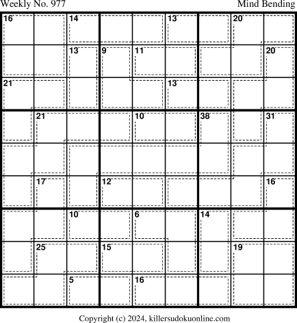 Killer Sudoku for 9/23/2024