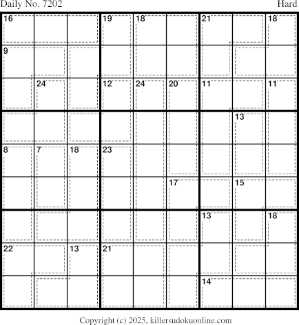 Killer Sudoku for 9/6/2025
