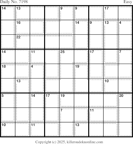 Killer Sudoku for 9/2/2025