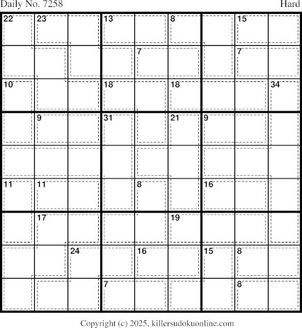 Killer Sudoku for 11/1/2025