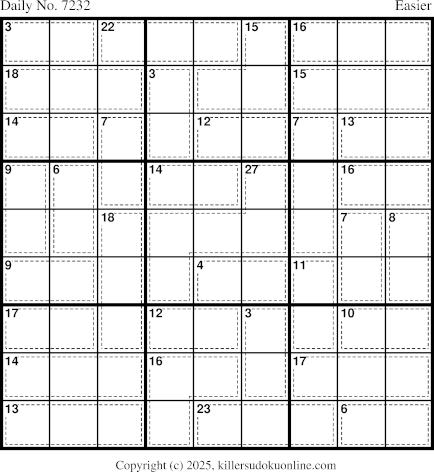 Killer Sudoku for 10/6/2025