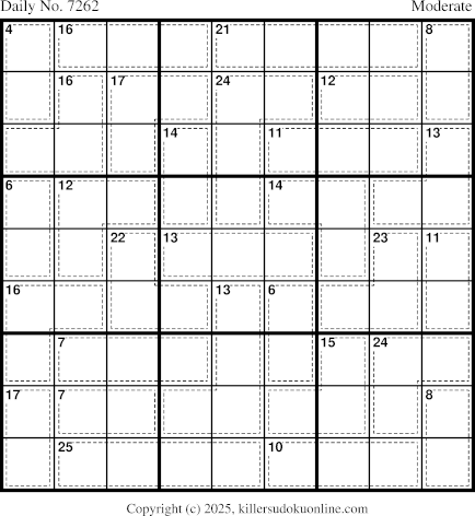 Killer Sudoku for 11/5/2025