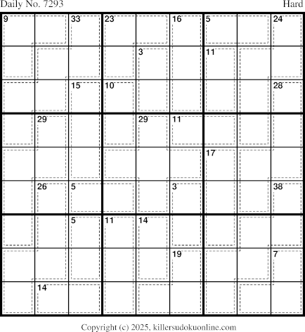 Killer Sudoku for 12/6/2025