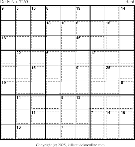 Killer Sudoku for 11/8/2025