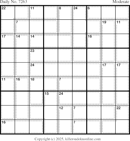 Killer Sudoku for 11/6/2025