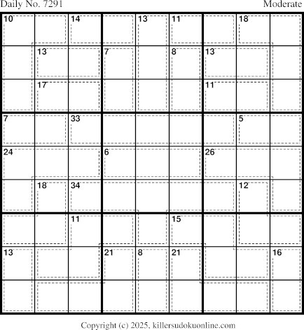 Killer Sudoku for 12/4/2025