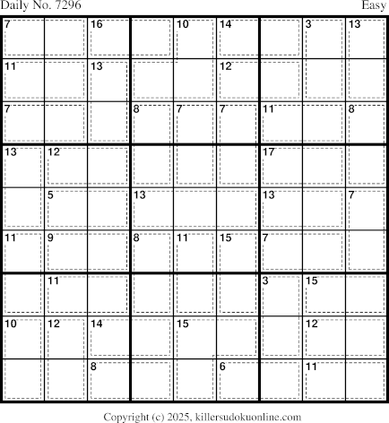 Killer Sudoku for 12/9/2025