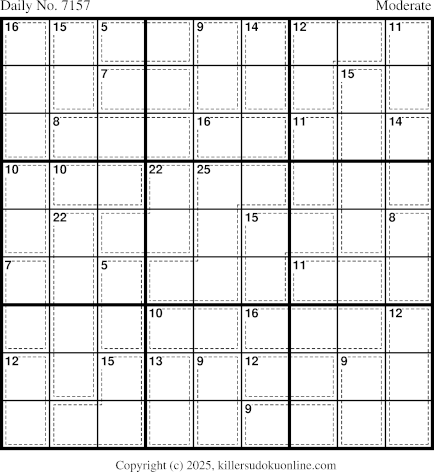 Killer Sudoku for 7/23/2025