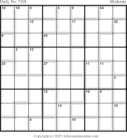 Killer Sudoku for 9/12/2025