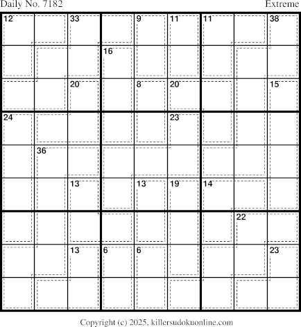 Killer Sudoku for 8/17/2025
