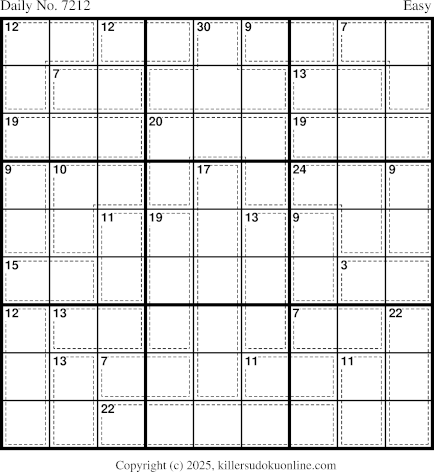 Killer Sudoku for 9/16/2025