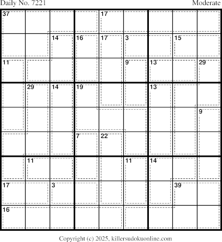 Killer Sudoku for 9/25/2025