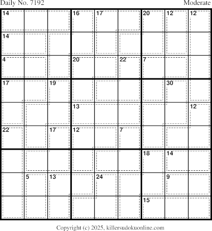 Killer Sudoku for 8/27/2025