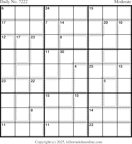 Killer Sudoku for 9/26/2025