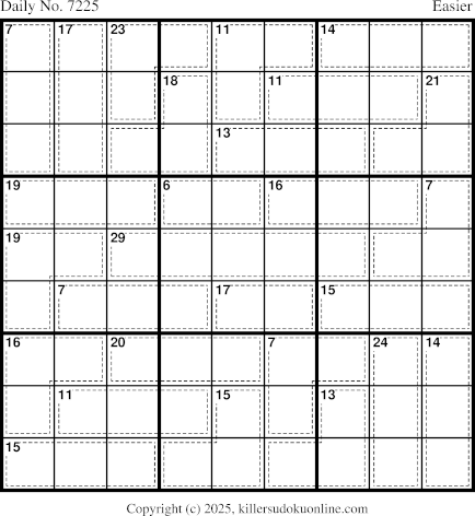 Killer Sudoku for 9/29/2025