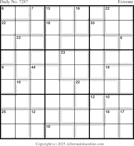 Killer Sudoku for 11/30/2025