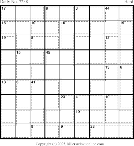 Killer Sudoku for 10/12/2025