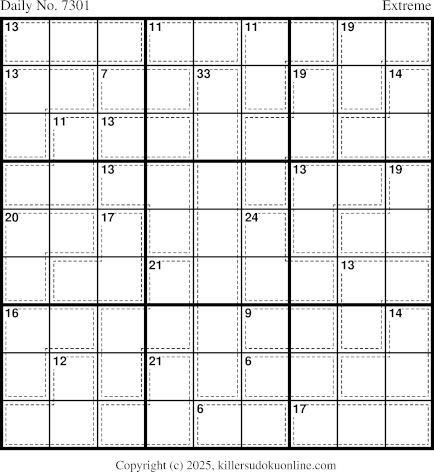 Killer Sudoku for 12/14/2025