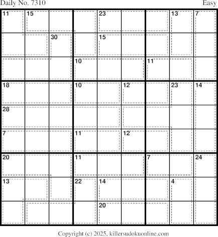 Killer Sudoku for 12/23/2025